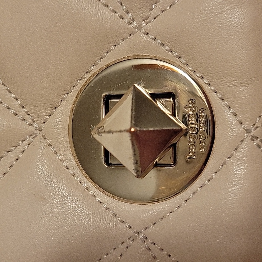 Kate Spade Cream Quilted Shoulder Bag - Picture 2 of 5
